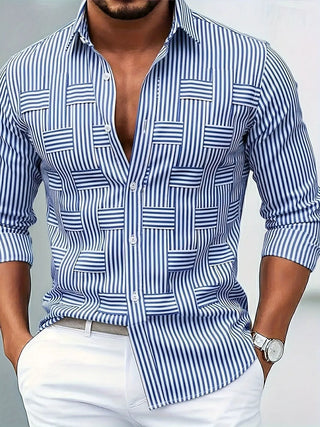 Lutz | Chemise vintage à rayures pour homme