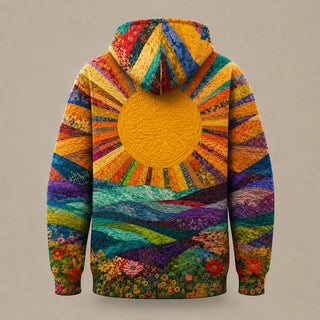 Mélodie | Sweat à capuche motif soleil