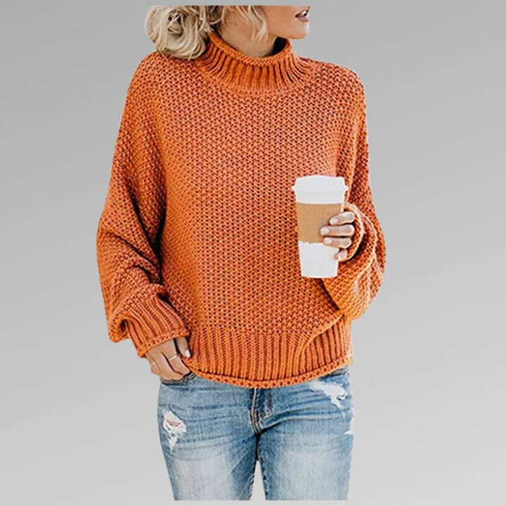 Armelle | Pull col roulé en grosse maille