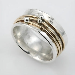 Delphine | Bague vintage en argent plaqué or