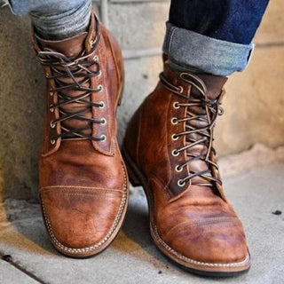 Joachim | Bottes effet cuir à lacets