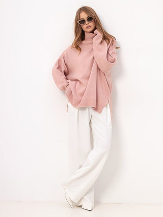 Augustine | Pull oversize col montant à fentes