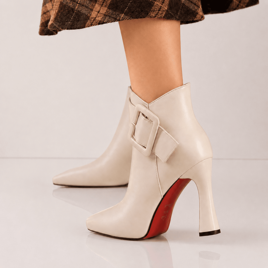 Lorraine | Bottines à talon et grande boucle