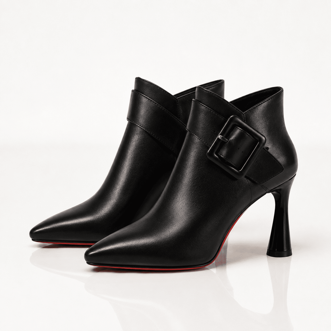 Lorraine | Bottines à talon et grande boucle