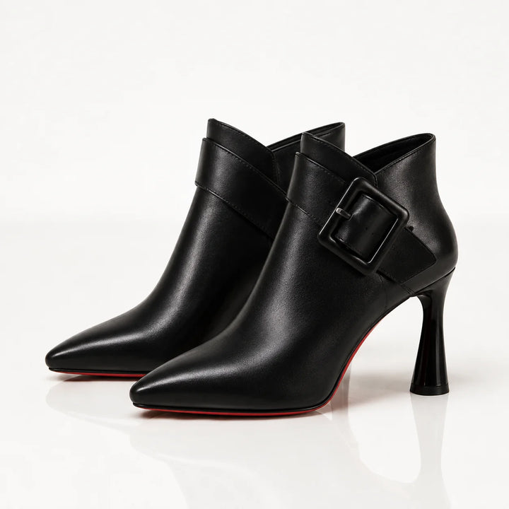 Lorraine | Bottines à talon et grande boucle