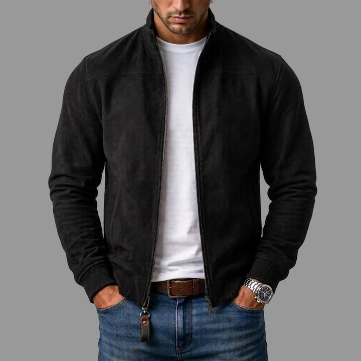 Corrado | Veste en cuir suédé