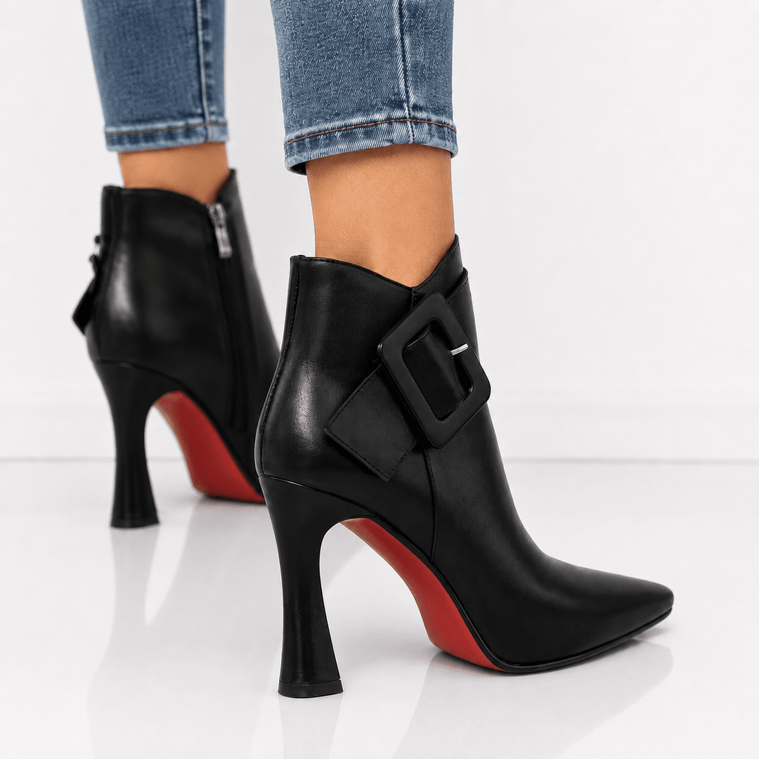 Lorraine | Bottines à talon et grande boucle