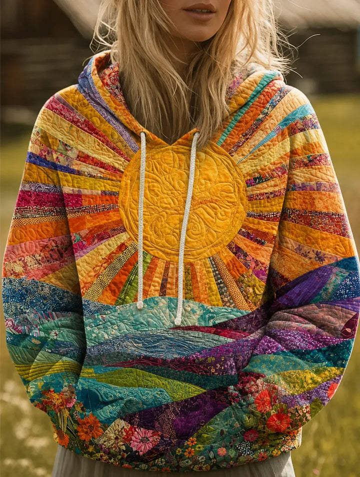 Mélodie | Sweat à capuche motif soleil