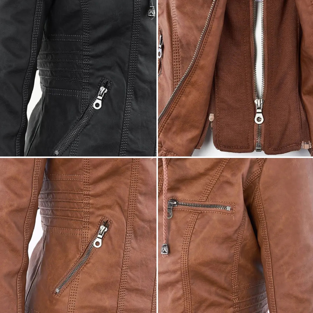 Félicie | Veste en cuir élégante