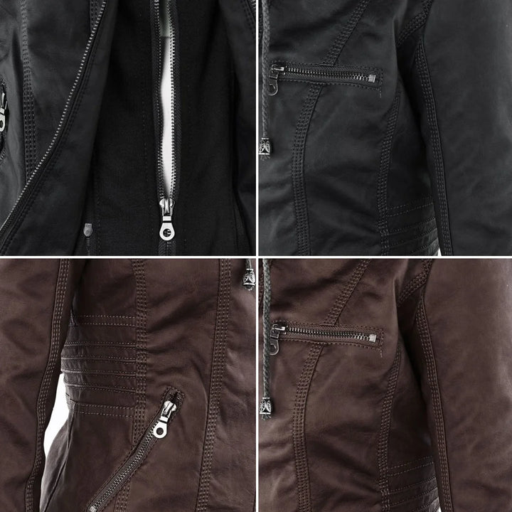 Félicie | Veste en cuir élégante