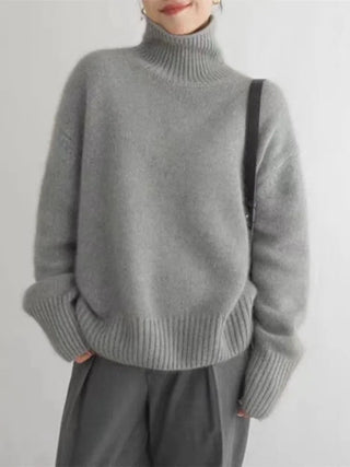 Isabella | Pull à col montant en cachemire