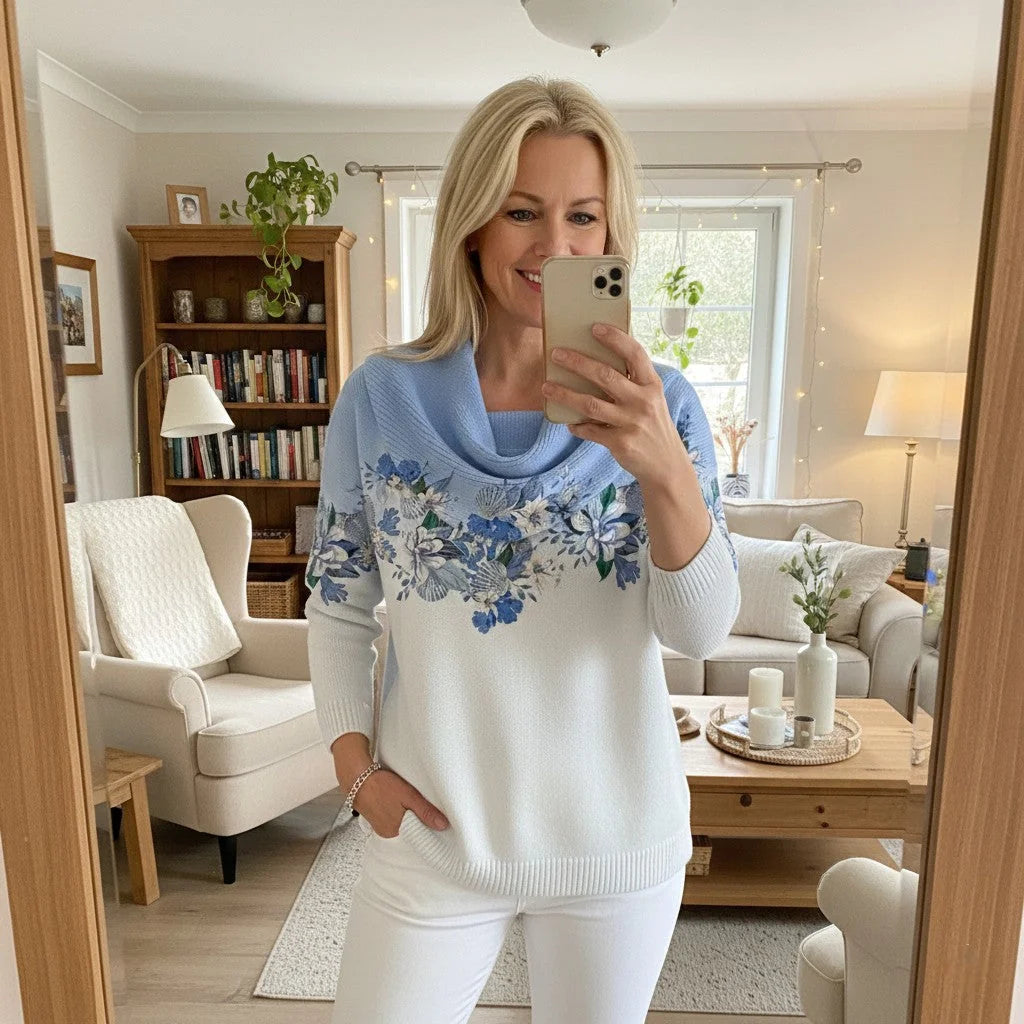 Norelle | Pull fleuri élégant