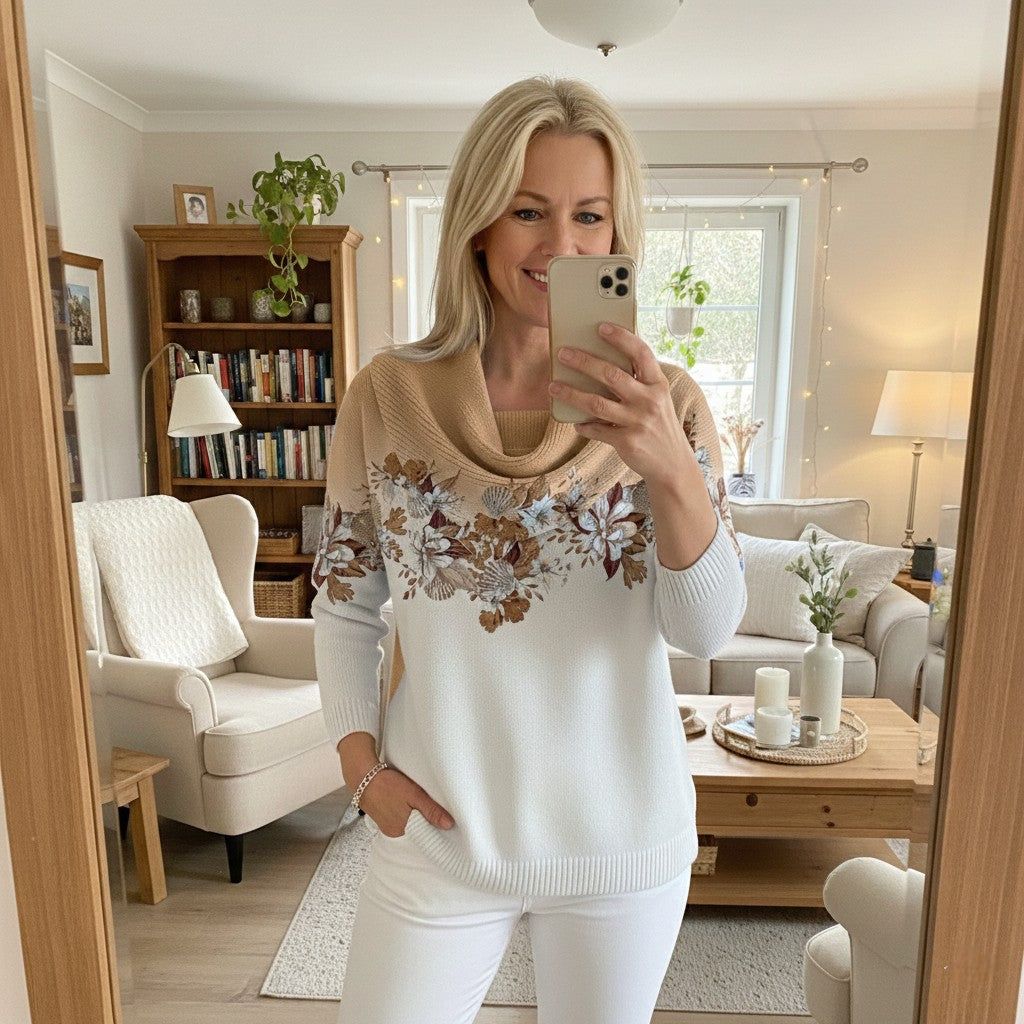Norelle | Pull fleuri élégant
