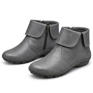 Odeline | Bottines à revers zippées