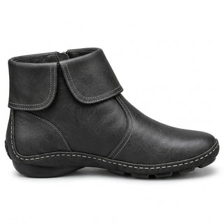 Odeline | Bottines à revers zippées