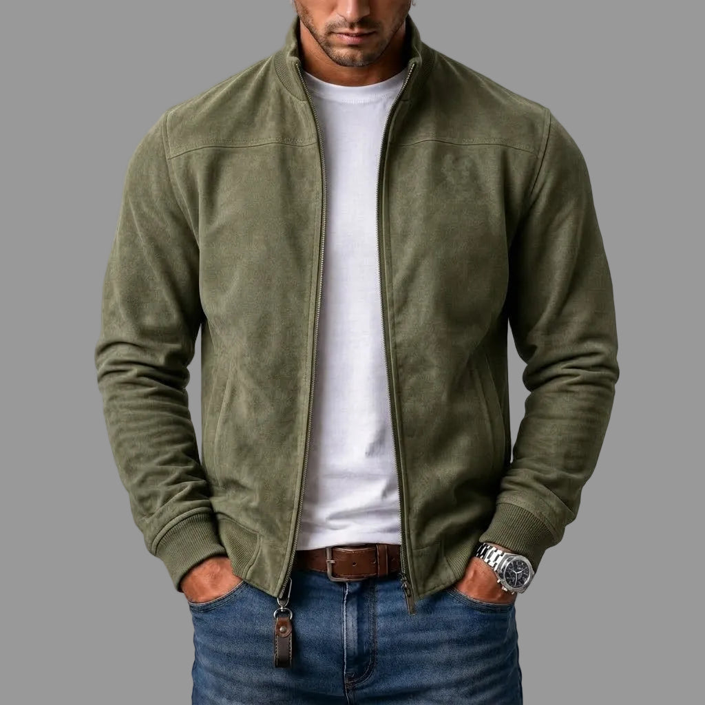 Corrado | Veste en cuir suédé