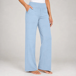 Clarisse | Pantalon large stretch taille haute (1+1 OFFERT)