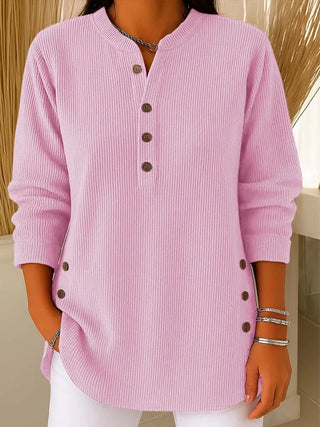 Livia | Pull douillet aux détails boutonnés subtils