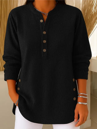 Livia | Pull douillet aux détails boutonnés subtils