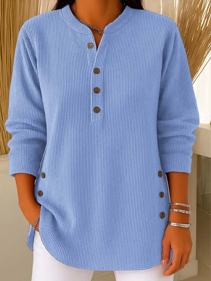 Livia | Pull douillet aux détails boutonnés subtils