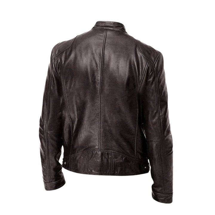 Alexandre | Veste en cuir à col montant homme