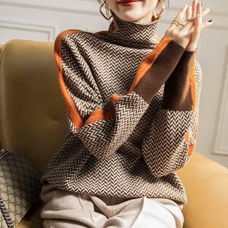 Clémence | Pull col roulé chic en cachemire