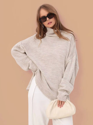 Augustine | Pull oversize col montant à fentes