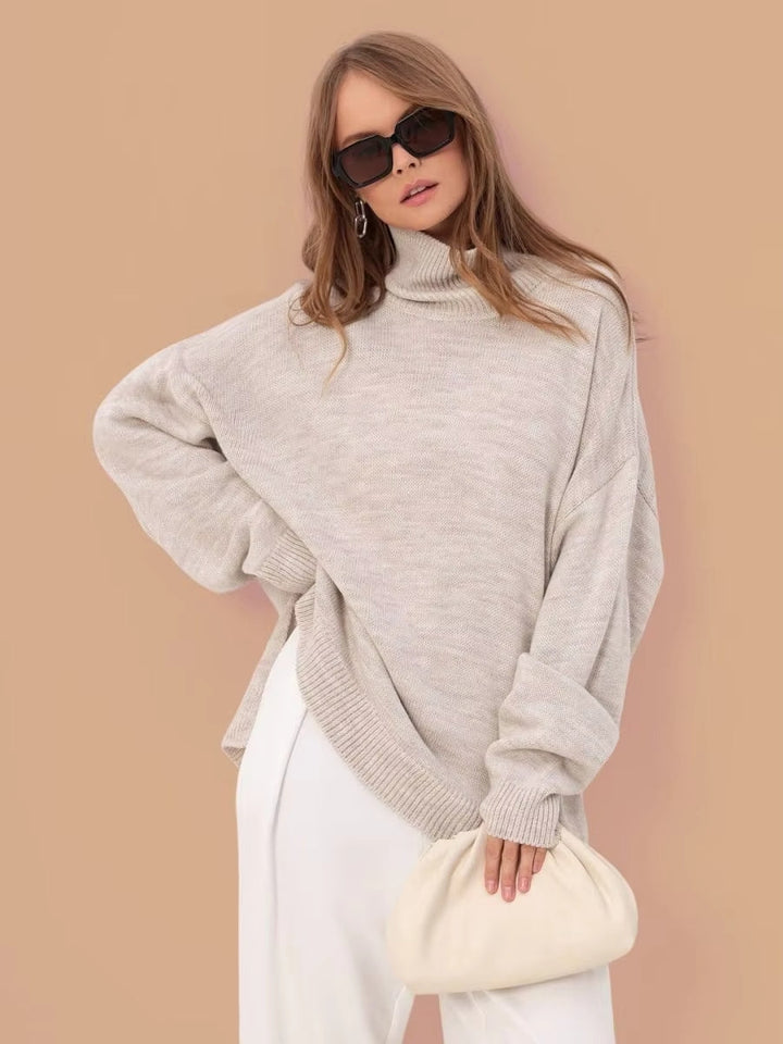 Augustine | Pull oversize col montant à fentes