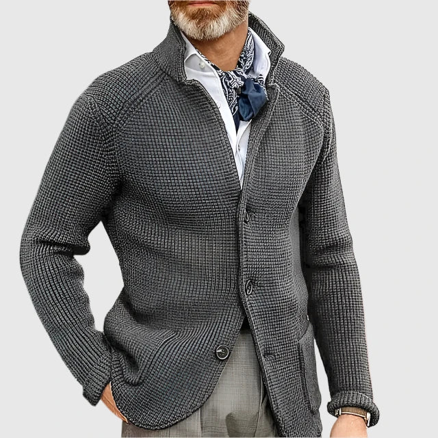 Pascal | Cardigan en maille à col montant