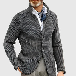 Pascal | Cardigan en maille à col montant