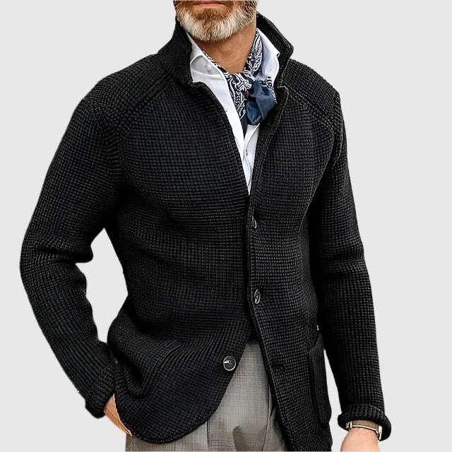 Pascal | Cardigan en maille à col montant