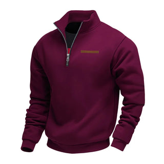 Maxence | Sweat demi-zippé col montant
