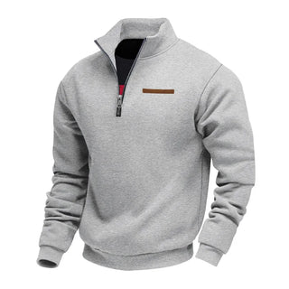 Maxence | Sweat demi-zippé col montant