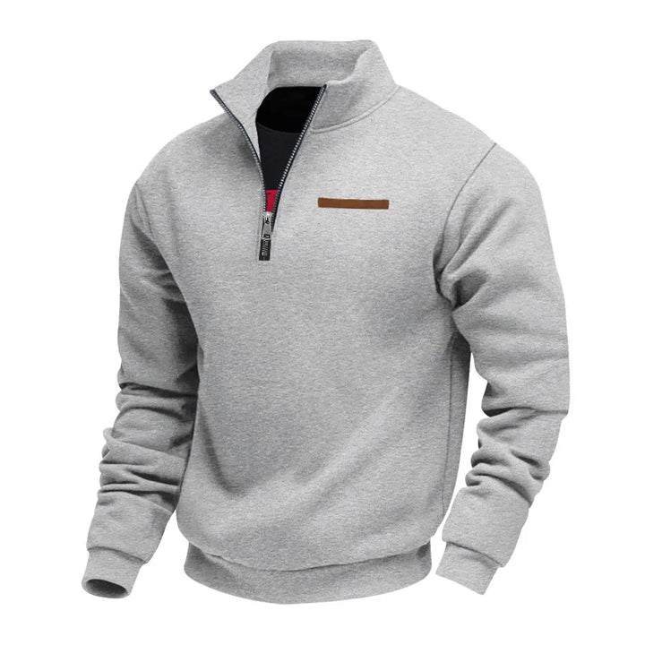 Maxence | Sweat demi-zippé col montant