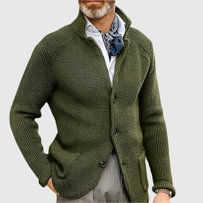 Pascal | Cardigan en maille à col montant