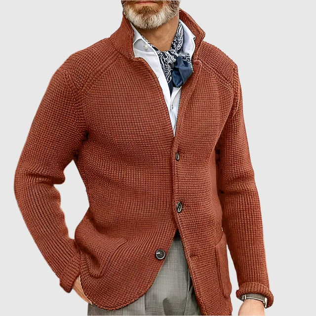 Pascal | Cardigan en maille à col montant