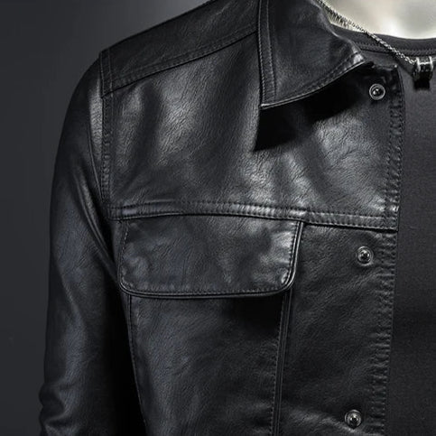 Ambroise | Veste effet cuir style trucker