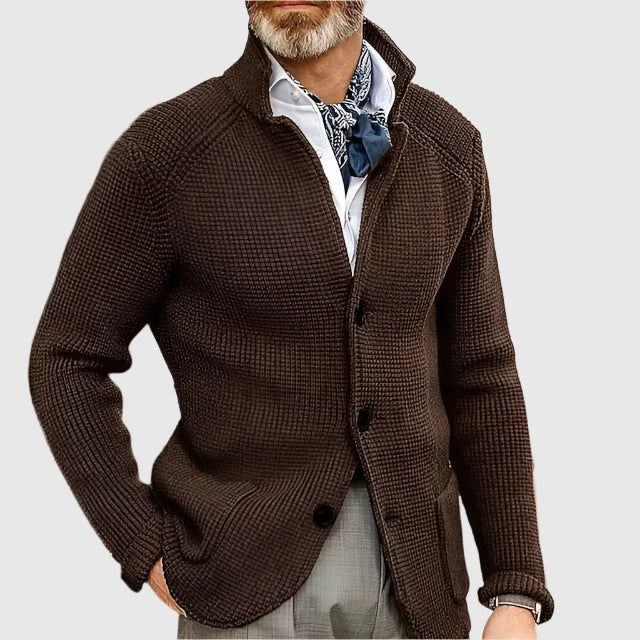 Pascal | Cardigan en maille à col montant