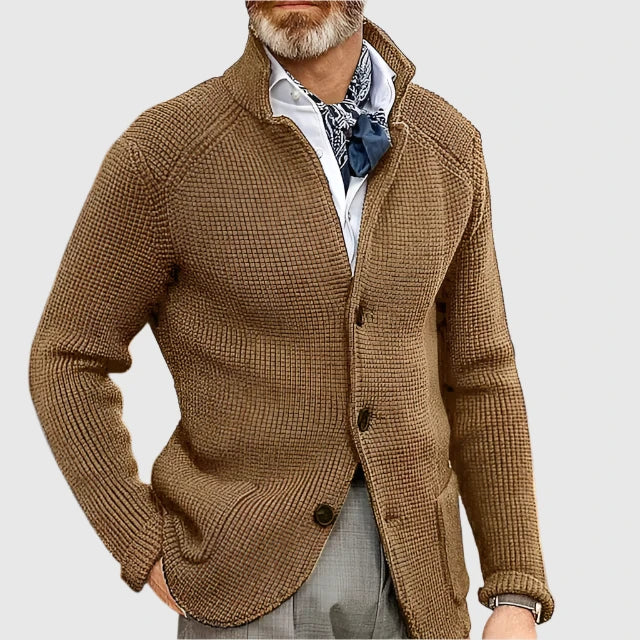 Pascal | Cardigan en maille à col montant
