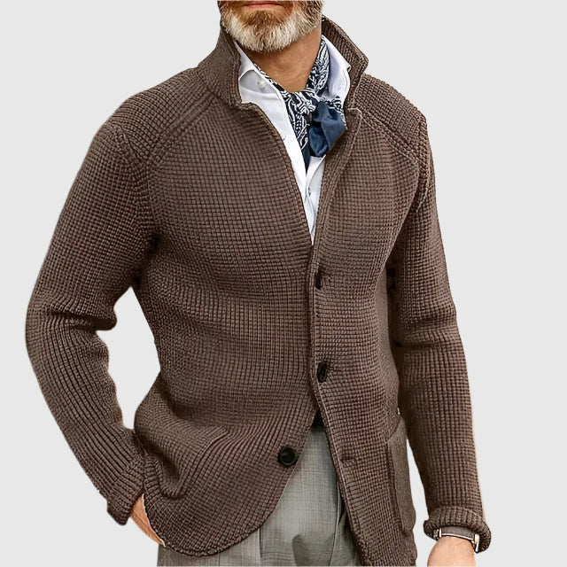 Pascal | Cardigan en maille à col montant