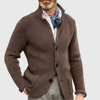 Pascal | Cardigan en maille à col montant
