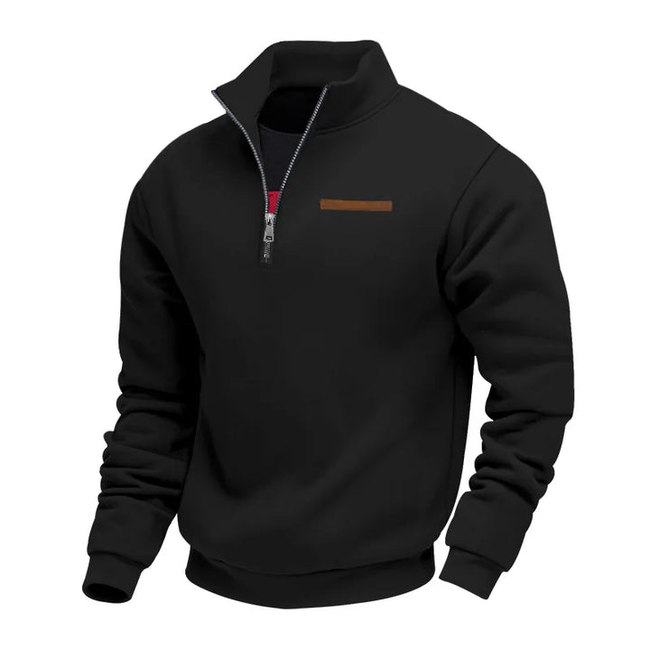 Maxence | Sweat demi-zippé col montant