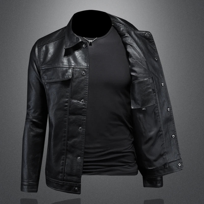 Ambroise | Veste effet cuir style trucker