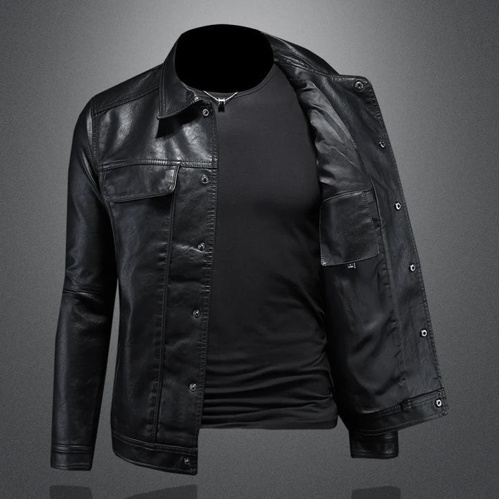 Ambroise | Veste effet cuir style trucker