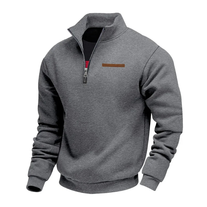 Maxence | Sweat demi-zippé col montant