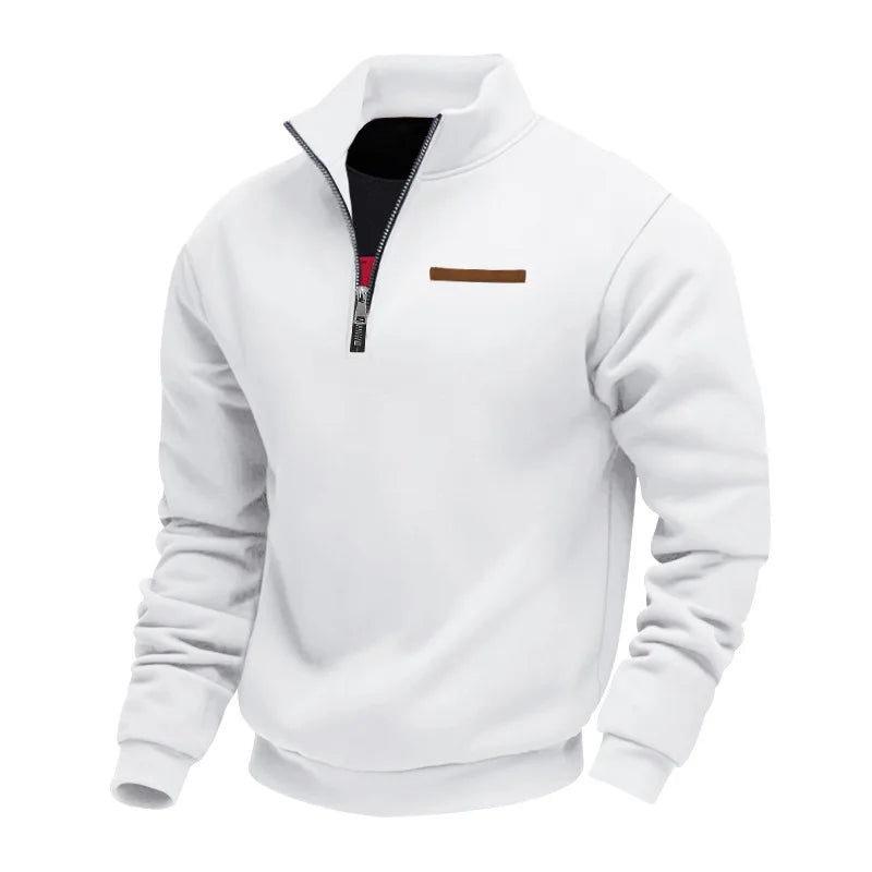 Maxence | Sweat demi-zippé col montant