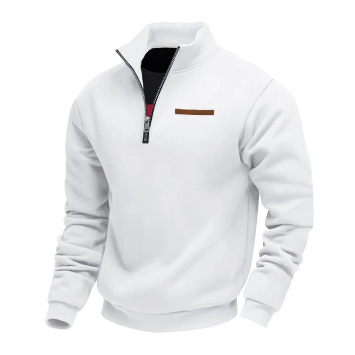 Maxence | Sweat demi-zippé col montant