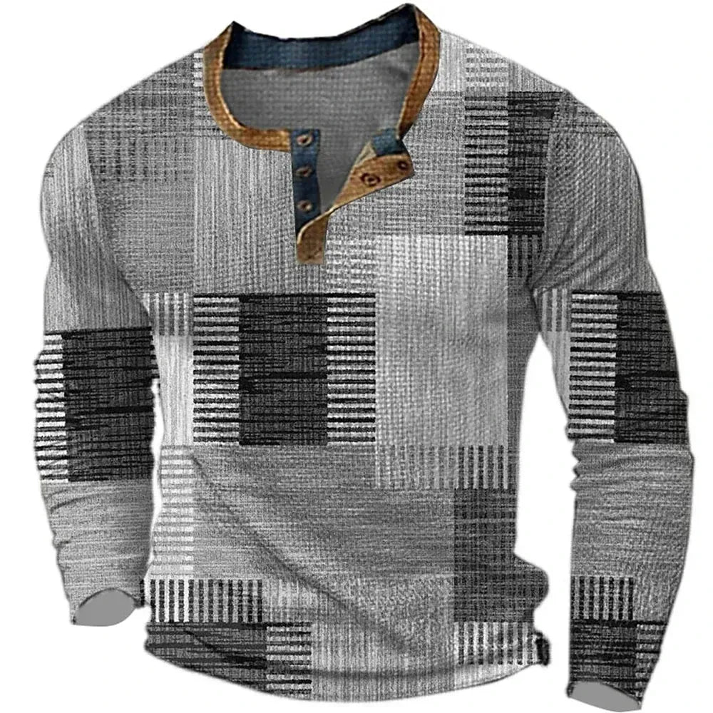 Sverre | Nordic design sweater with a patchwork style