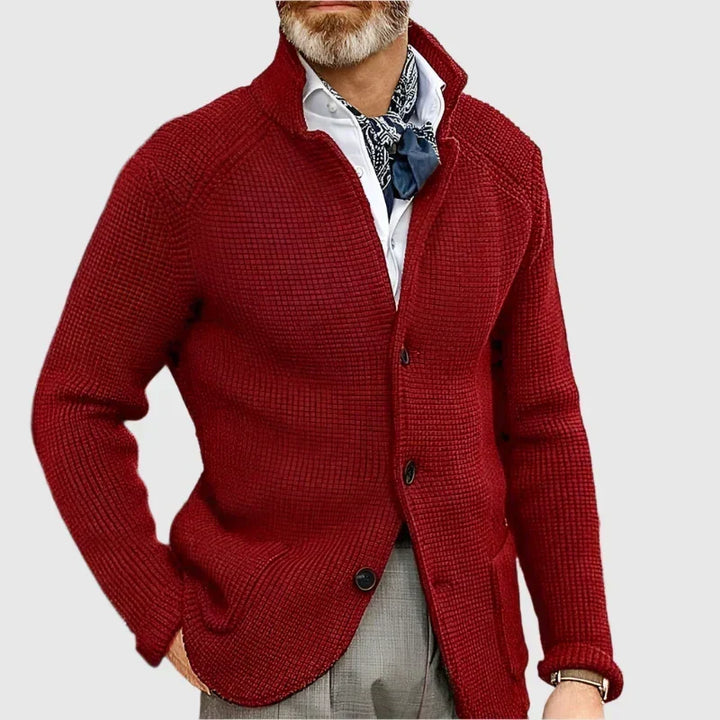 Pascal | Cardigan en maille à col montant