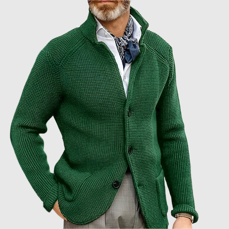 Pascal | Cardigan en maille à col montant
